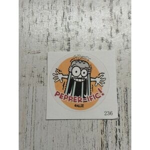 Scratch & sniff happy Allie scented Sticker Matte Single pepperific
